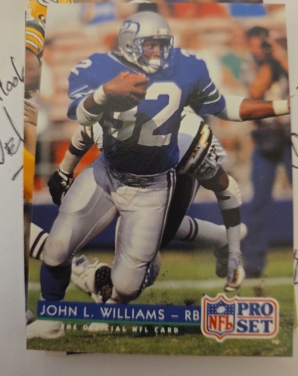 1992 Pro Set #332 John L. Williams — front
