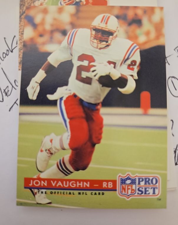 1991 Pro Set #140 Jon Vaughn — front