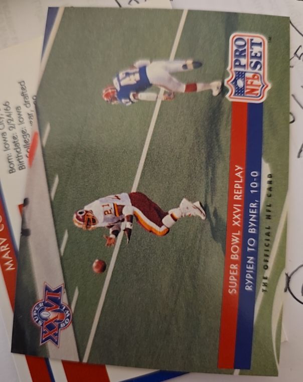 1992 Pro Set #66 Earnest Byner Super Bowl XXVI Replay — front