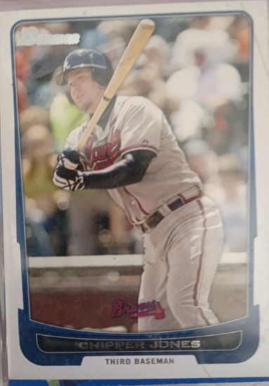 2012 Bowman #91 Chipper Jones — front