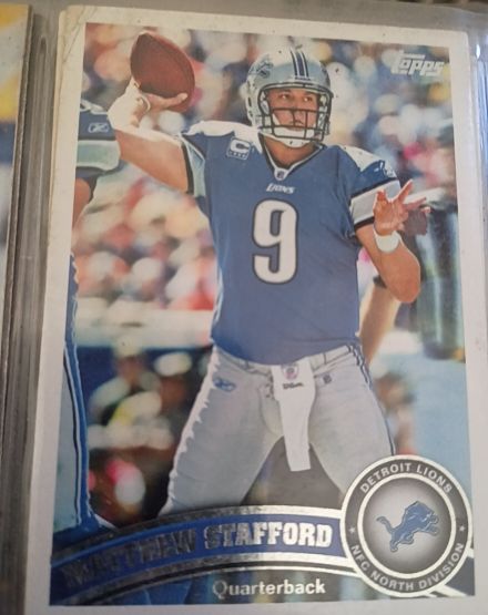 2011 Topps #86 Matthew Stafford — front