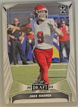 2023 Leaf Draft #51 Jake Haener — front