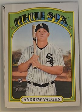 2021 Topps Heritage #624 Andrew Vaughn — front