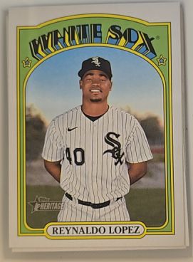 2021 Topps Heritage #605 Reynaldo Lopez — front