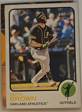 2022 Topps Heritage #328 Seth Brown — front