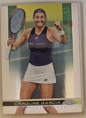 2024 Topps Chrome Tennis #14 Caroline Garcia — front