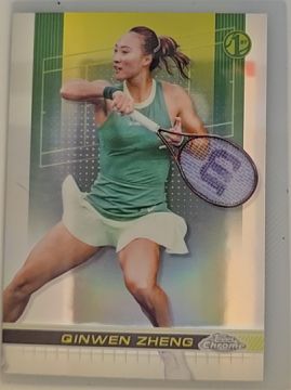 2024 Topps Chrome Tennis #119 Qinwen Zheng — front