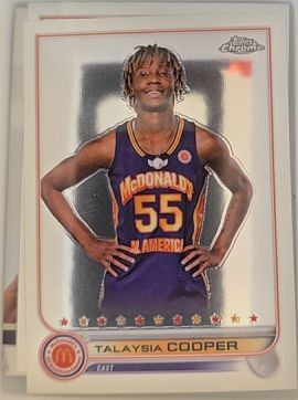 2022 Topps Chrome McDonald's All American #75 Talaysia Cooper — front