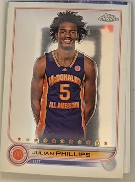 2022 Topps Chrome McDonald's All American #54 Julian Phillips — front