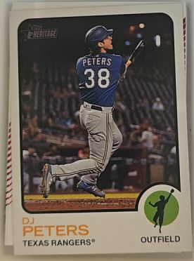 2022 Topps Heritage #119 DJ Peters — front
