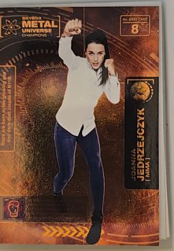 2021 Skybox Metal Universe Champions #8 Joanna Jedrzejczyk — front