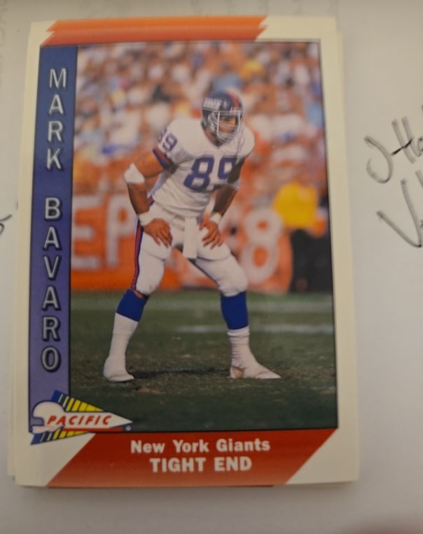 1991 Pacific #341 Mark Bavaro — front