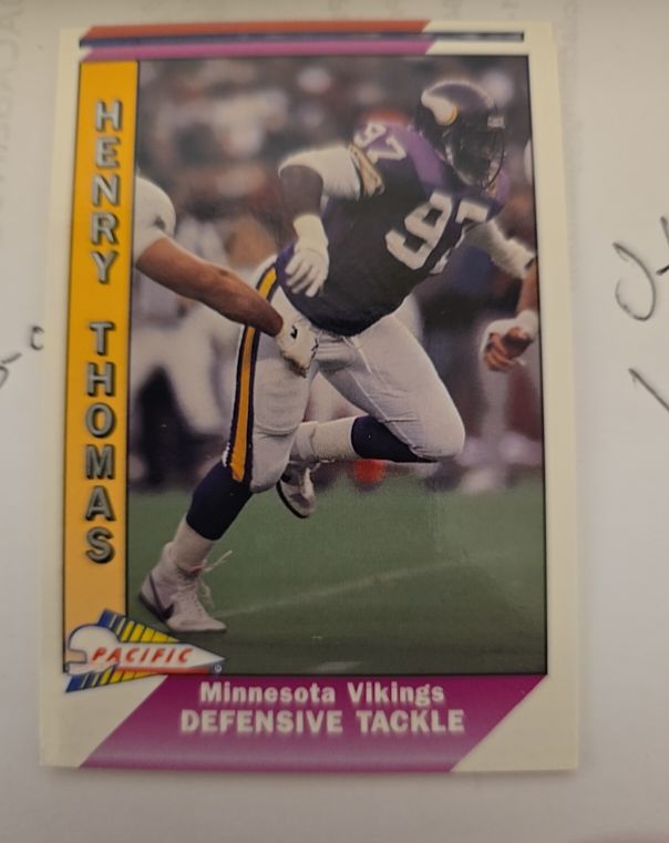 1991 Pacific Football #298 Henry Thomas — front