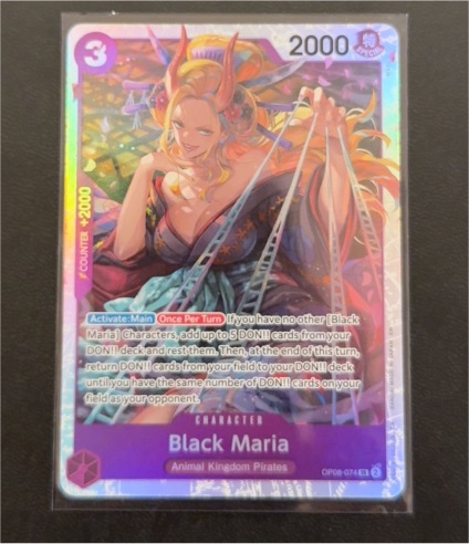 2025 Two Legends OP08-074 Black Maria — front