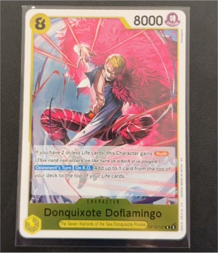 One Piece Legacy of the Master #OP12-107 Donquixote Doflamingo — front