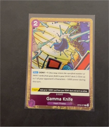 2023 One Piece Card Game Awakening of the New Era #OP05-077 Gamma Knife — front