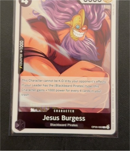 One Piece Card Game OP09-086 Jesus Burgess — front