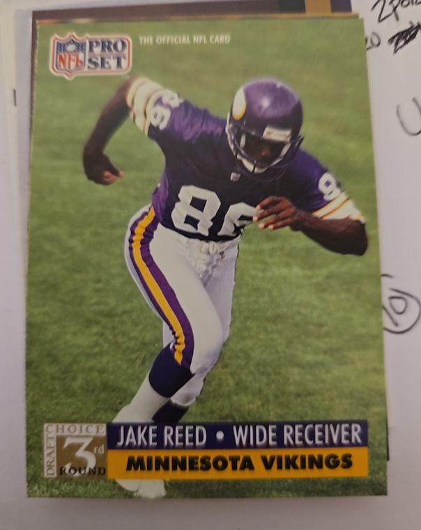 1991 Pro Set #797 Jake Reed — front