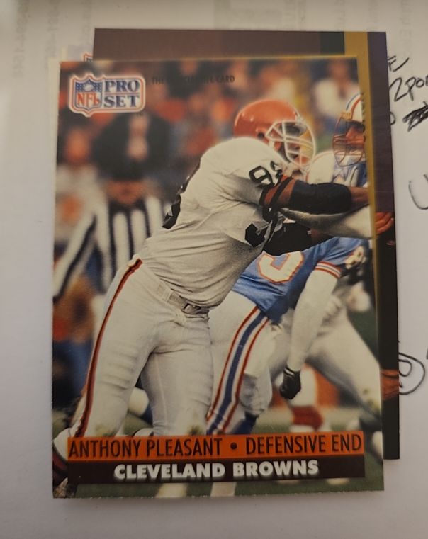 1991 Pro Set Anthony Pleasant Cleveland Browns — front