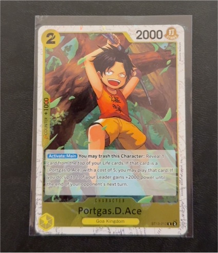 One Piece Ultra Deck The Three Brothers #ST13-010 Portgas D. Ace — front
