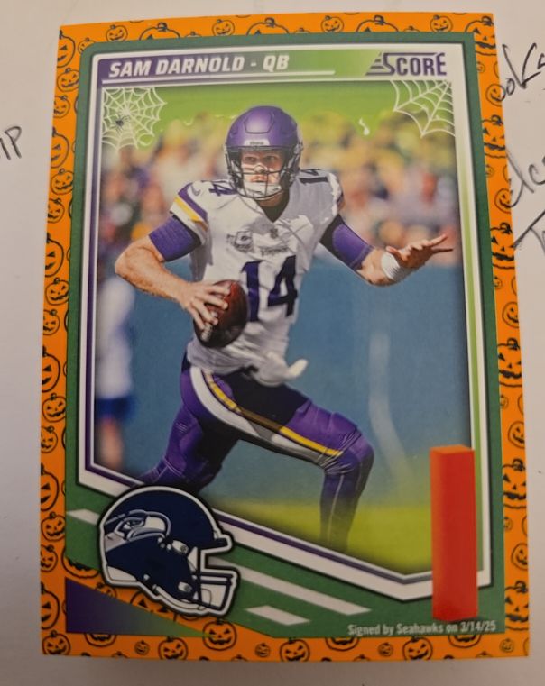 2025 Panini Score-A-Treat #40 Sam Darnold Seattle Seahawks — front