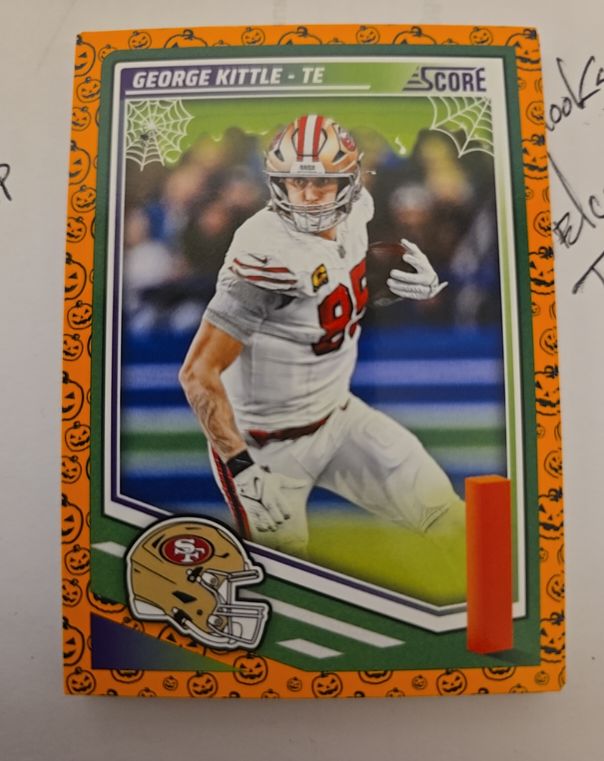 2025 Panini Score-A-Treat Football Pumpkin #248 George Kittle — front
