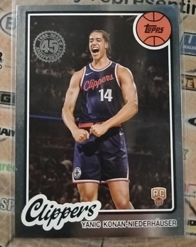 2025-26 Topps Basketball 45th Anniversary #80BK-93 Yanic Konan-Niederhauser — front