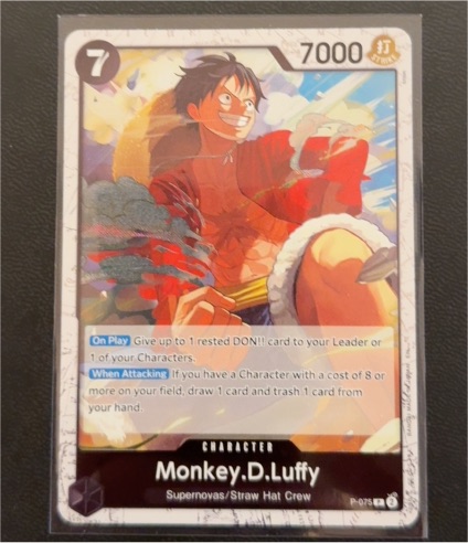 One Piece TCG P-075 Monkey D. Luffy — front