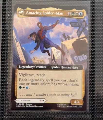2025 Magic: The Gathering #0001 Amazing Spider-Man Peter Parker Promo — front