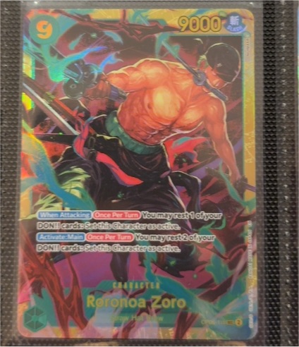 2023 One Piece Card Game OP06-118 Roronoa Zoro Wings of the Captain Secret Rare — front