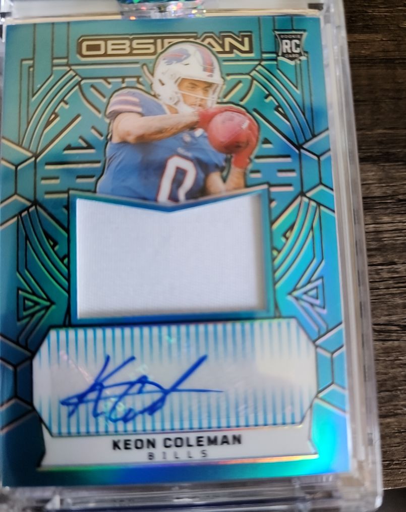 2024 Panini Obsidian #RJJ-KC Keon Coleman — front