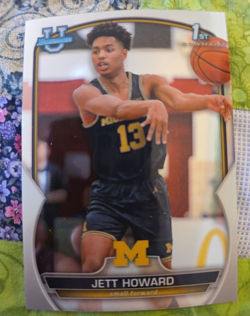 2022-23 Bowman University Chrome #39 Jett Howard — front