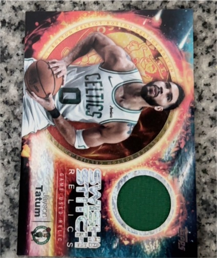 2025 Topps Swish and Stitch Relics #SST-JT Jayson Tatum — front