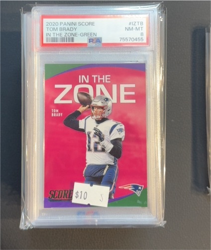 2020 Panini Score #IZ-TB Tom Brady In The Zone — front