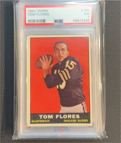 1961 Topps #186 Tom Flores — front