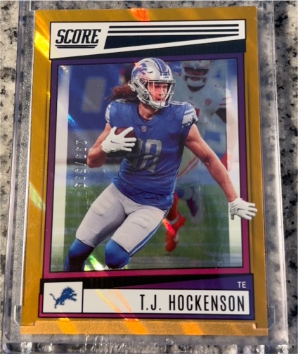 2022 Panini Score #85 T.J. Hockenson — front