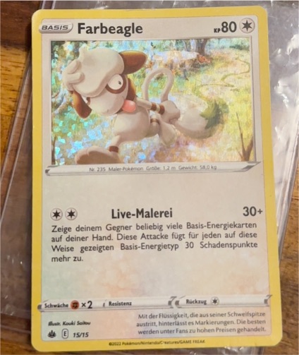 2022 Pokémon McDonald's Promo #15 Farbeagle — front