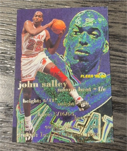 1995-96 Fleer #98 John Salley — front