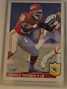 1992 Fleer #184 Derrick Thomas — front