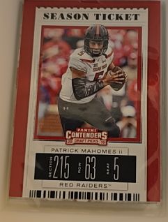 2019 Panini Contenders Draft Picks Season Ticket #79 Patrick Mahomes II — front