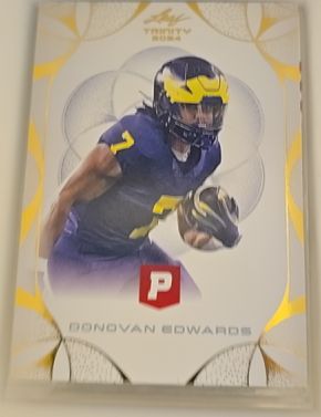 2024 Leaf Trinity #P Donovan Edwards — front