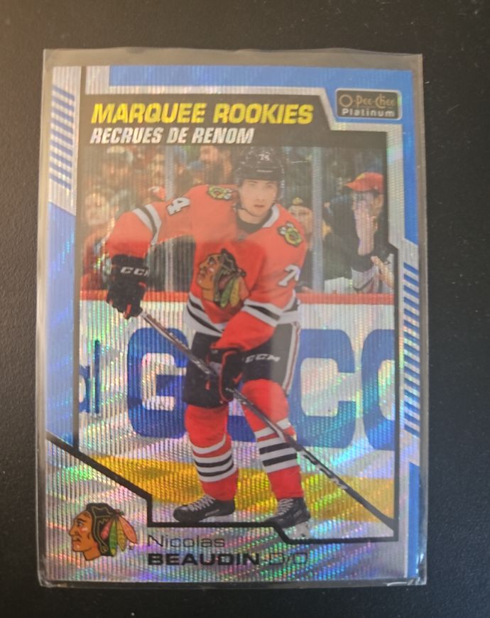 2020-21 O-Pee-Chee Platinum #171 Nicolas Beaudin — front
