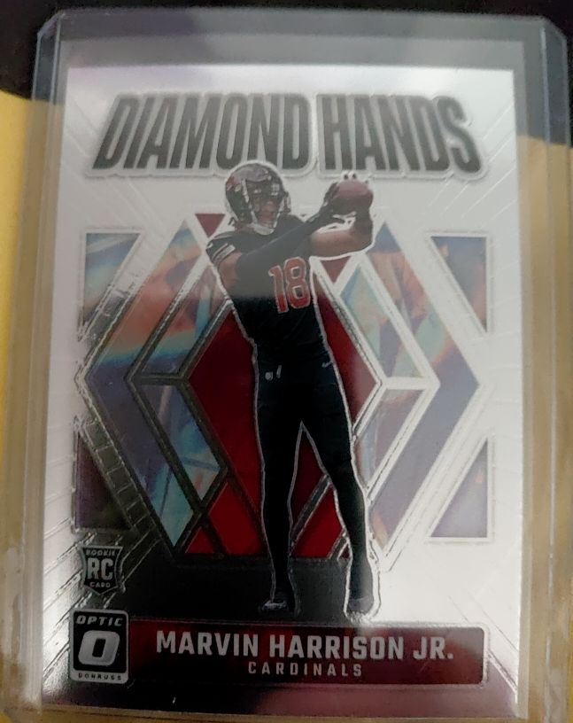 2024 Panini Donruss Optic #3 Marvin Harrison Jr. Diamond Hands Rookie — front