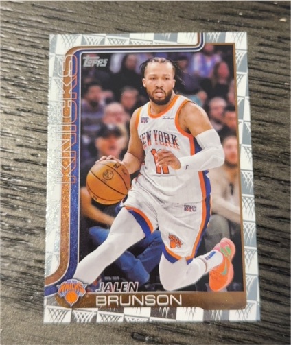 2025-26 Topps #14 Jalen Brunson Season Tip Off — front