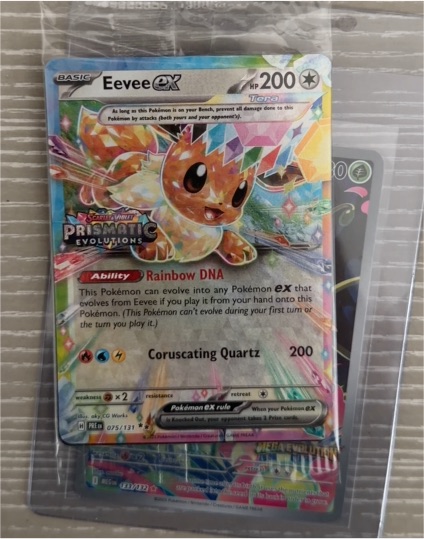 2025 Pokémon TCG Prismatic Evolutions #075 Eevee EX — front