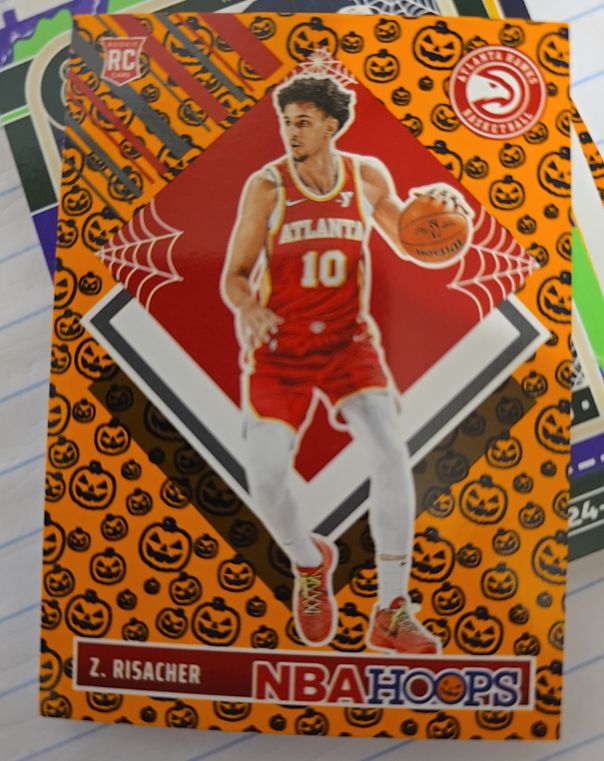 2024-25 Panini NBA Hoops Haunted Hoops #291 Zaccharie Risacher — front