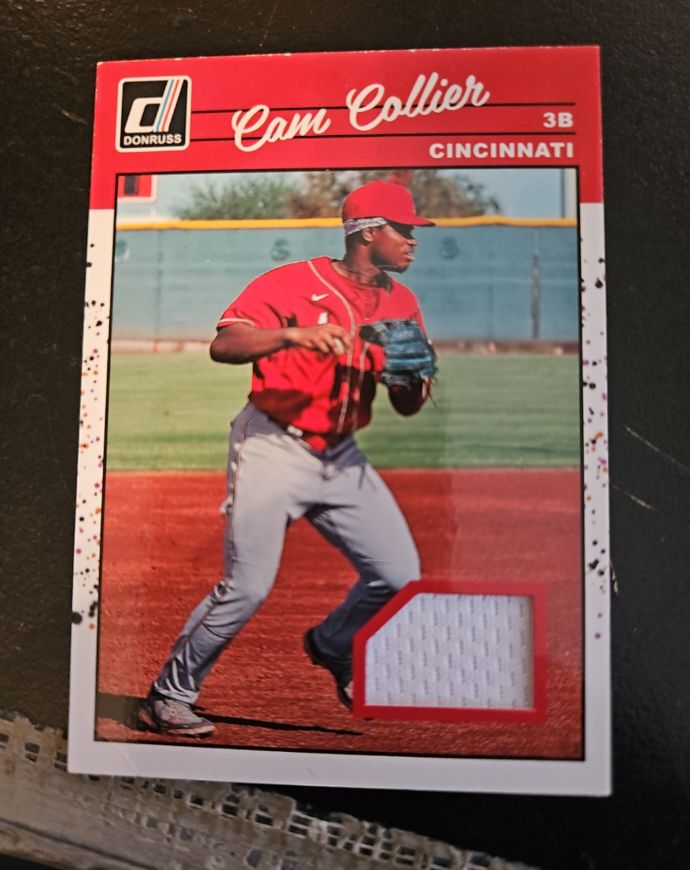 2023 Donruss Retro 1990 Materials #90M-CO Cam Collier — front