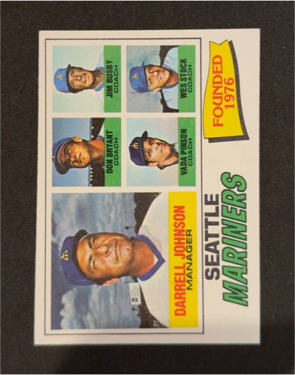 1977 Topps #597 Darrell Johnson — front