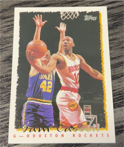 1994-95 Topps #63 Sam Cassell — front