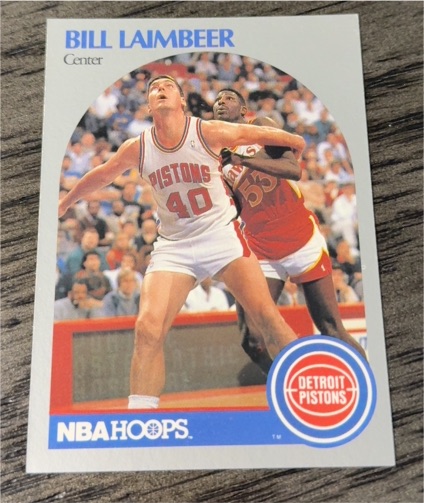 1990 NBA Hoops #108 Bill Laimbeer — front